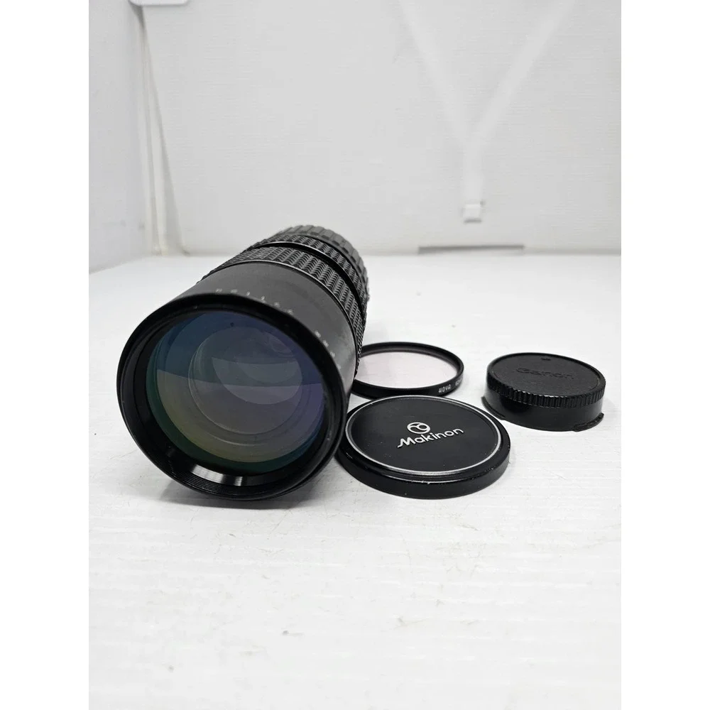 Auto Makinon f=80 -200mm Multi-Coated 1:3.5‎ Lens With Hova 62mm Skylight Filter